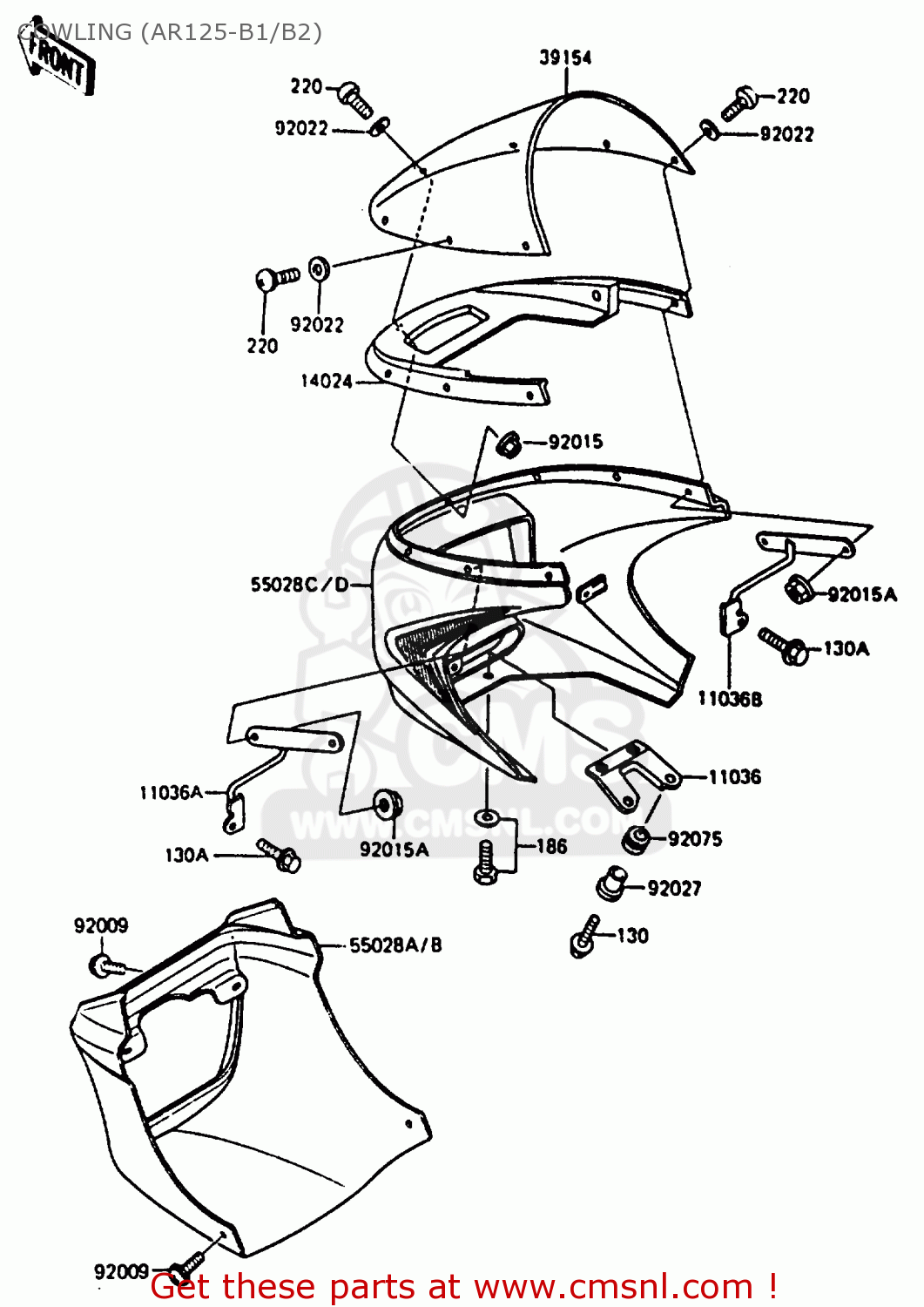 COWLING (AR125-B1/B2) AR125B2 1985 FRANCE