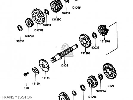 TRANSMISSION - AR125B2 1985 FRANCE
