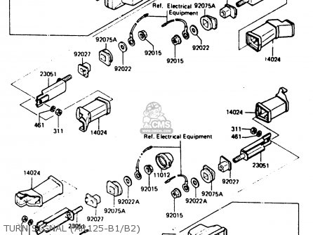 TURN SIGNAL (AR125-B1/B2) - AR125B2 1985 FRANCE