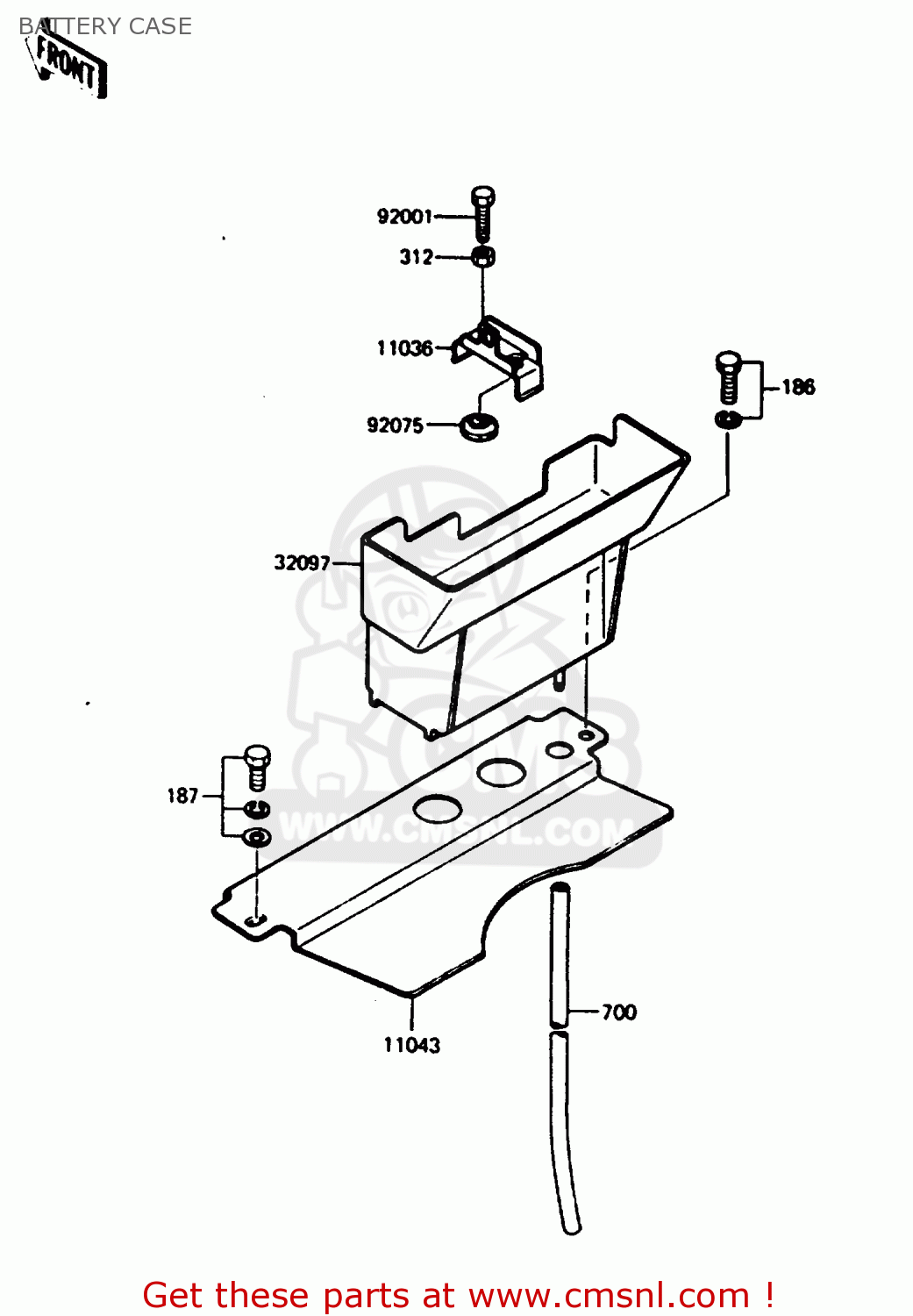 BATTERY CASE AR125B3 1986 UNITED KINGDOM FRANCE