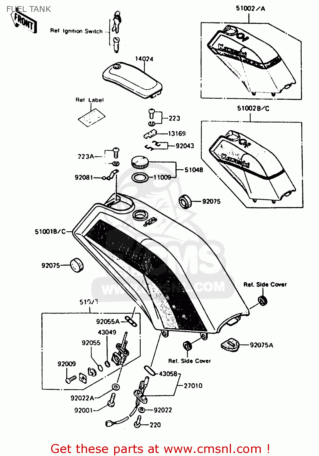 FUEL TANK AR125B3 1986 UNITED KINGDOM FRANCE