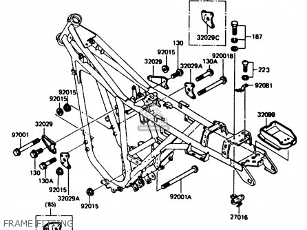 FRAME FITTING - AR125B3 1986 UNITED KINGDOM FRANCE