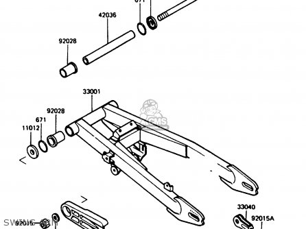 SWING ARM - AR125B3 1986 UNITED KINGDOM FRANCE