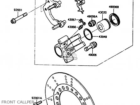 FRONT CALLPER - AR125B3 1986 UNITED KINGDOM FRANCE