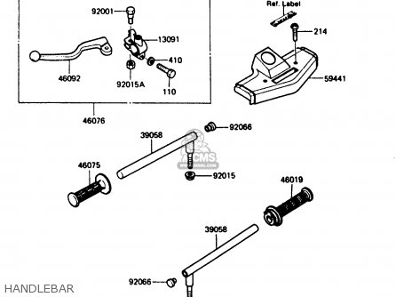 HANDLEBAR - AR125B3 1986 UNITED KINGDOM FRANCE