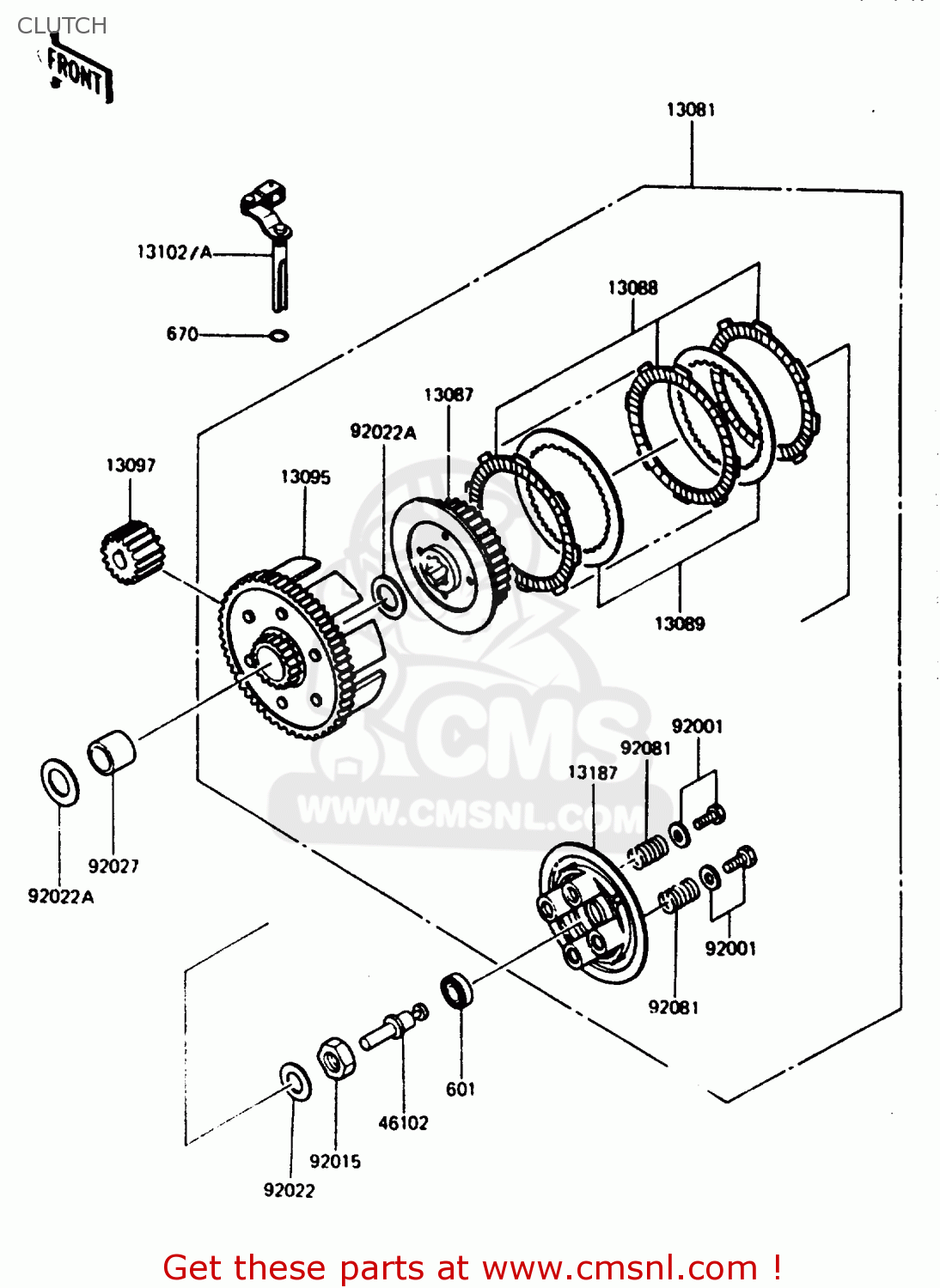 CLUTCH AR125B4 1987 UNITED KINGDOM FRANCE