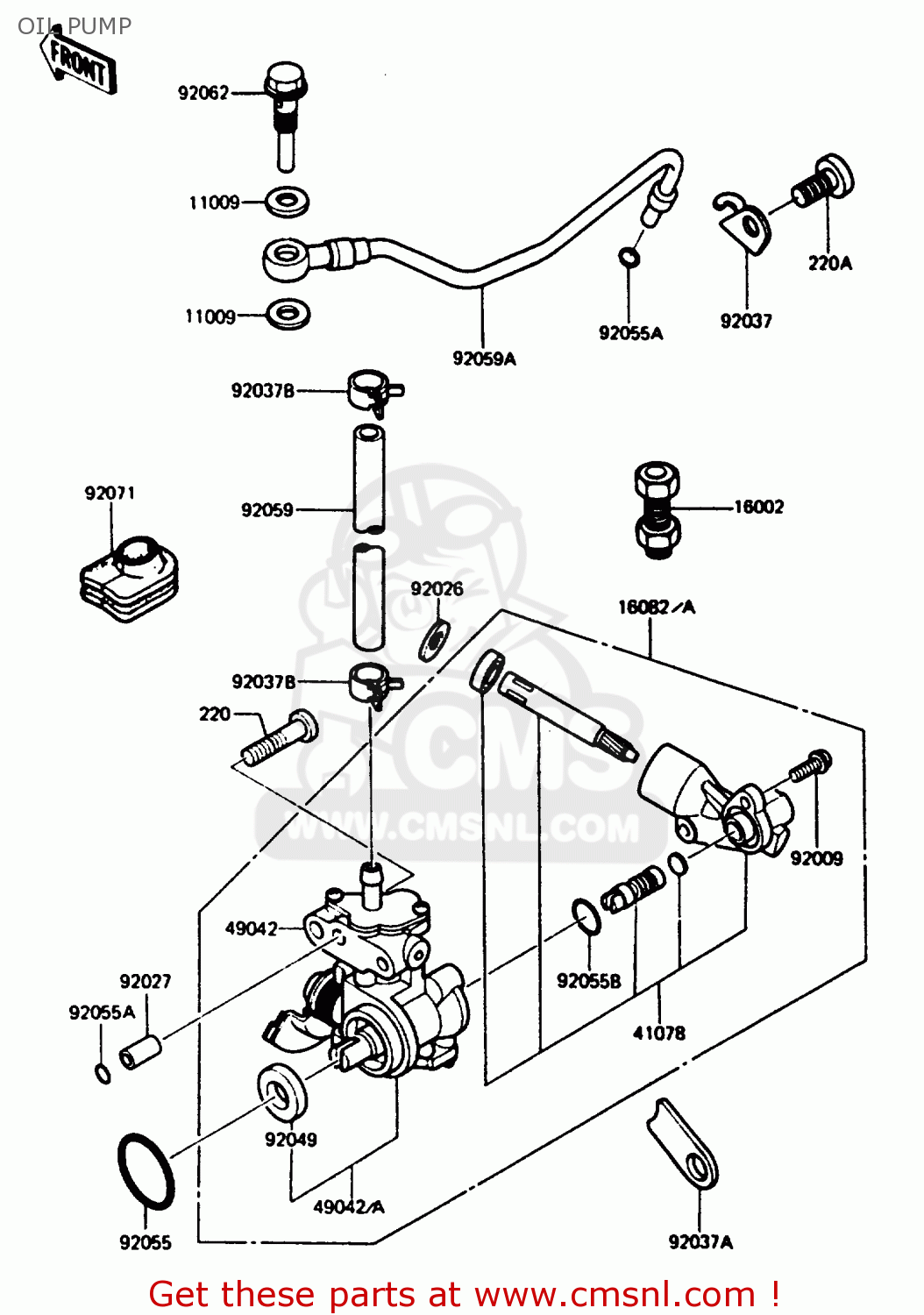 OIL PUMP AR125B4 1987 UNITED KINGDOM FRANCE
