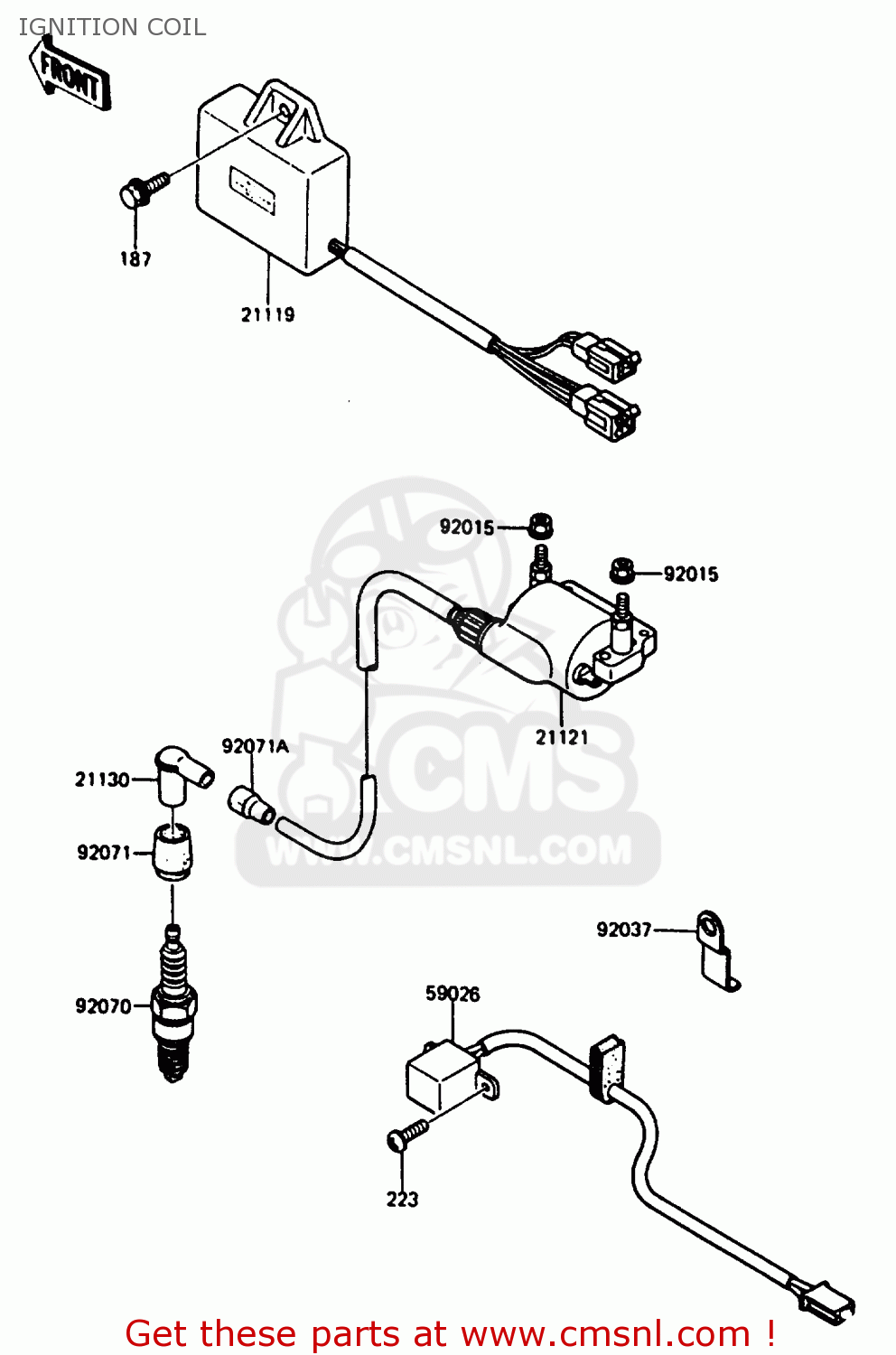 IGNITION COIL AR125B4 1987 UNITED KINGDOM FRANCE