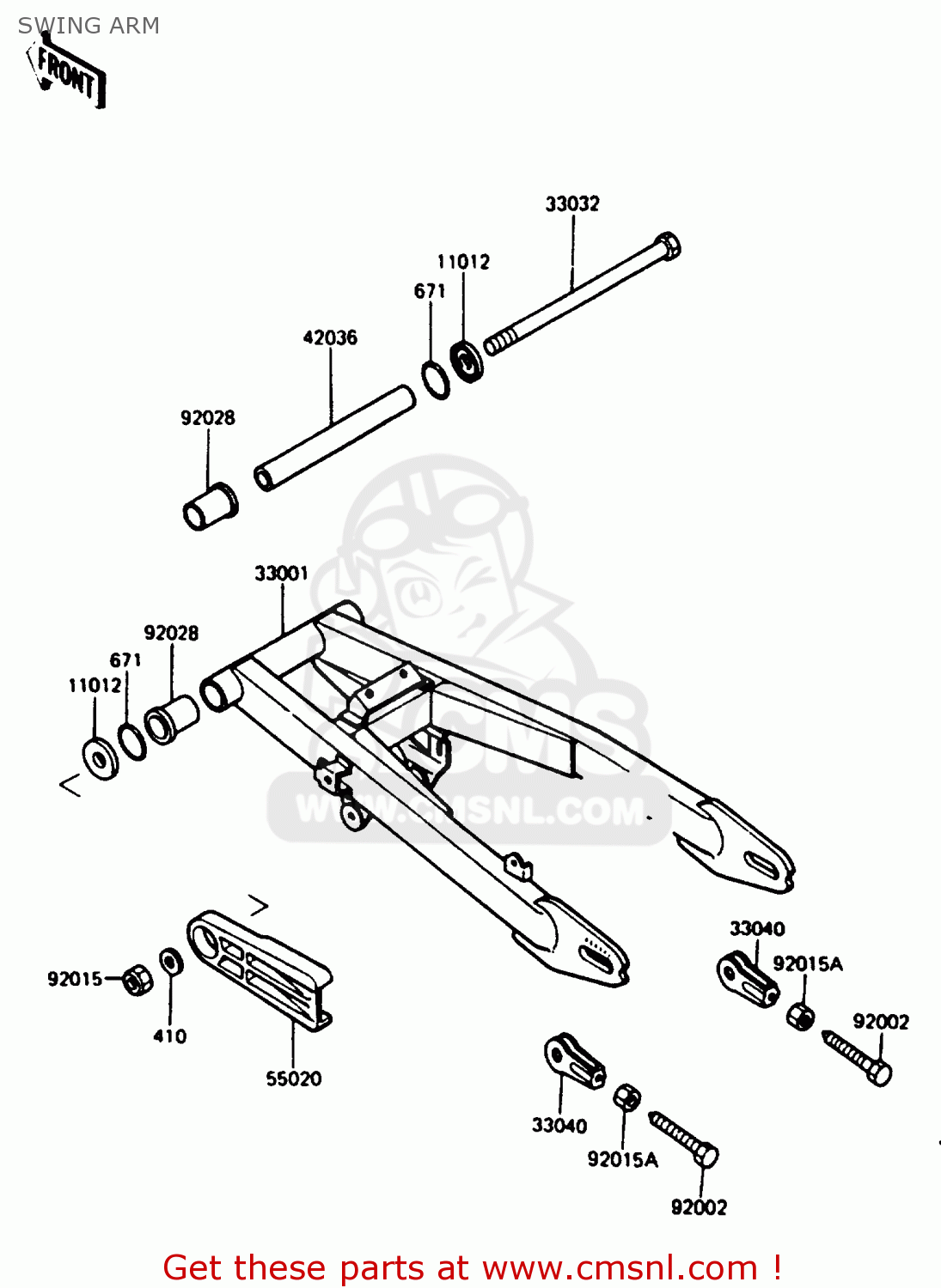 SWING ARM AR125B4 1987 UNITED KINGDOM FRANCE