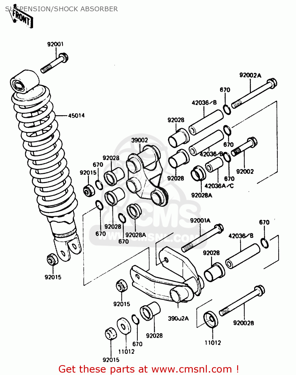 SUSPENSION/SHOCK ABSORBER AR125B4 1987 UNITED KINGDOM FRANCE