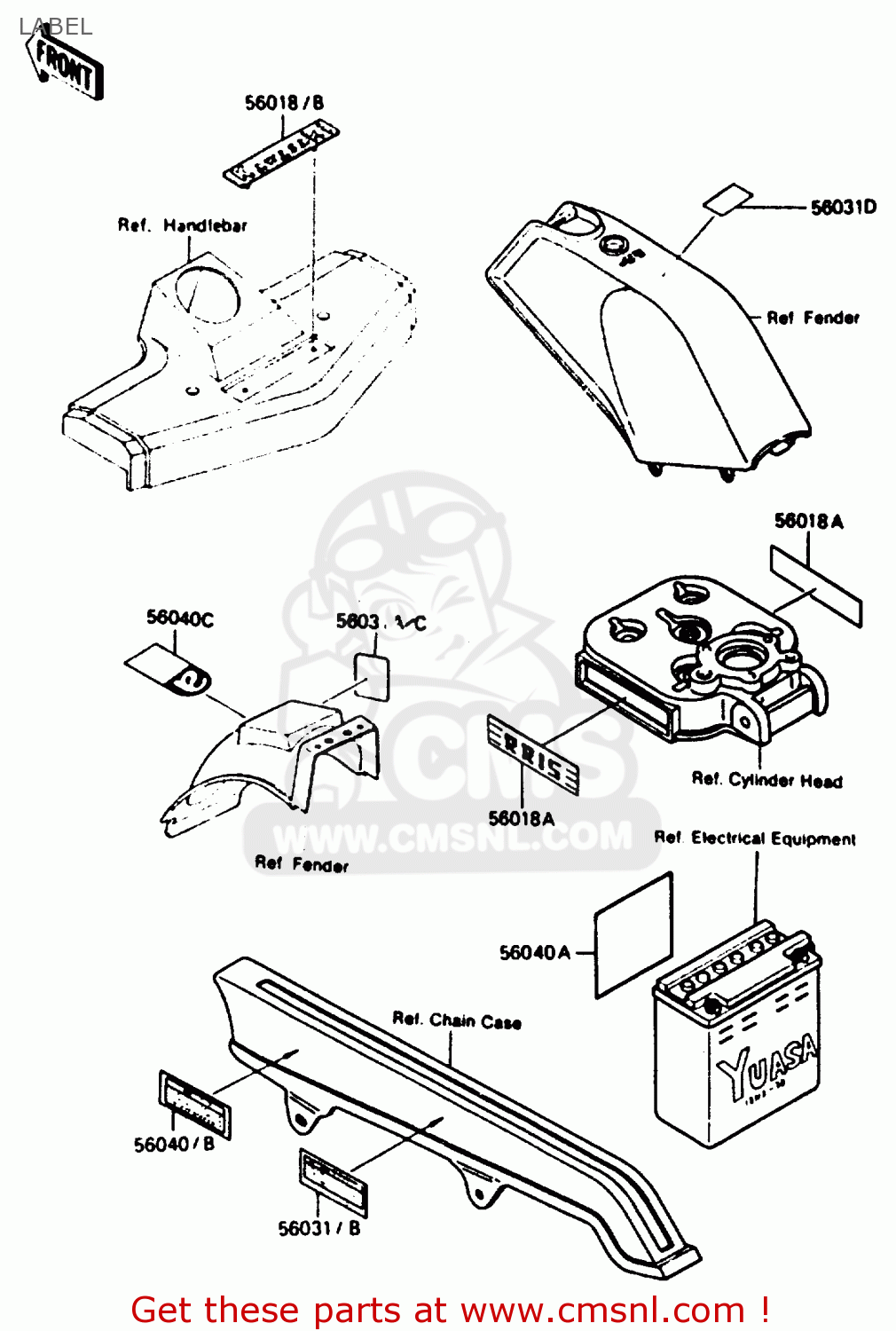LABEL AR125B4 1987 UNITED KINGDOM FRANCE