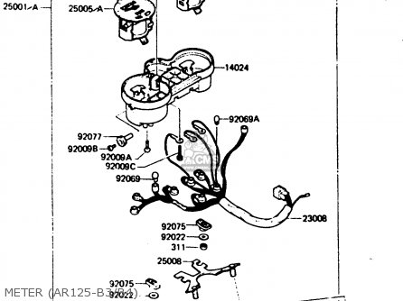 METER (AR125-B3/B4) - AR125B4 1987 UNITED KINGDOM FRANCE