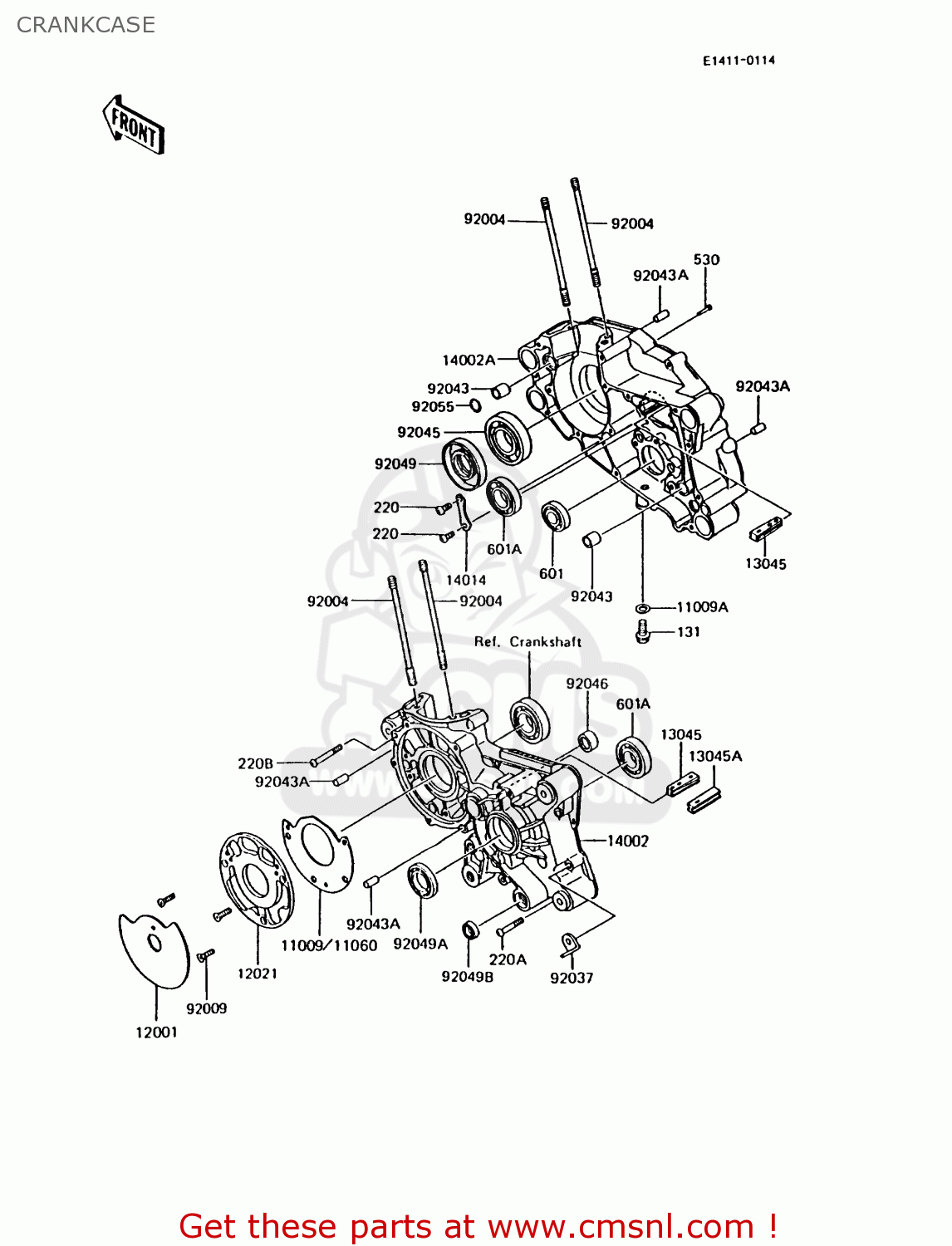 CRANKCASE AR125B5 1988 UNITED KINGDOM