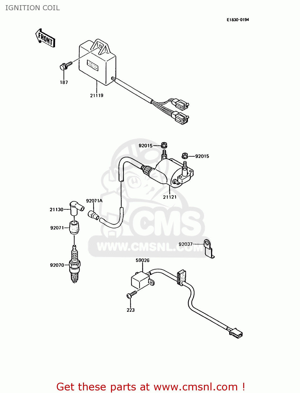 IGNITION COIL AR125B5 1988 UNITED KINGDOM