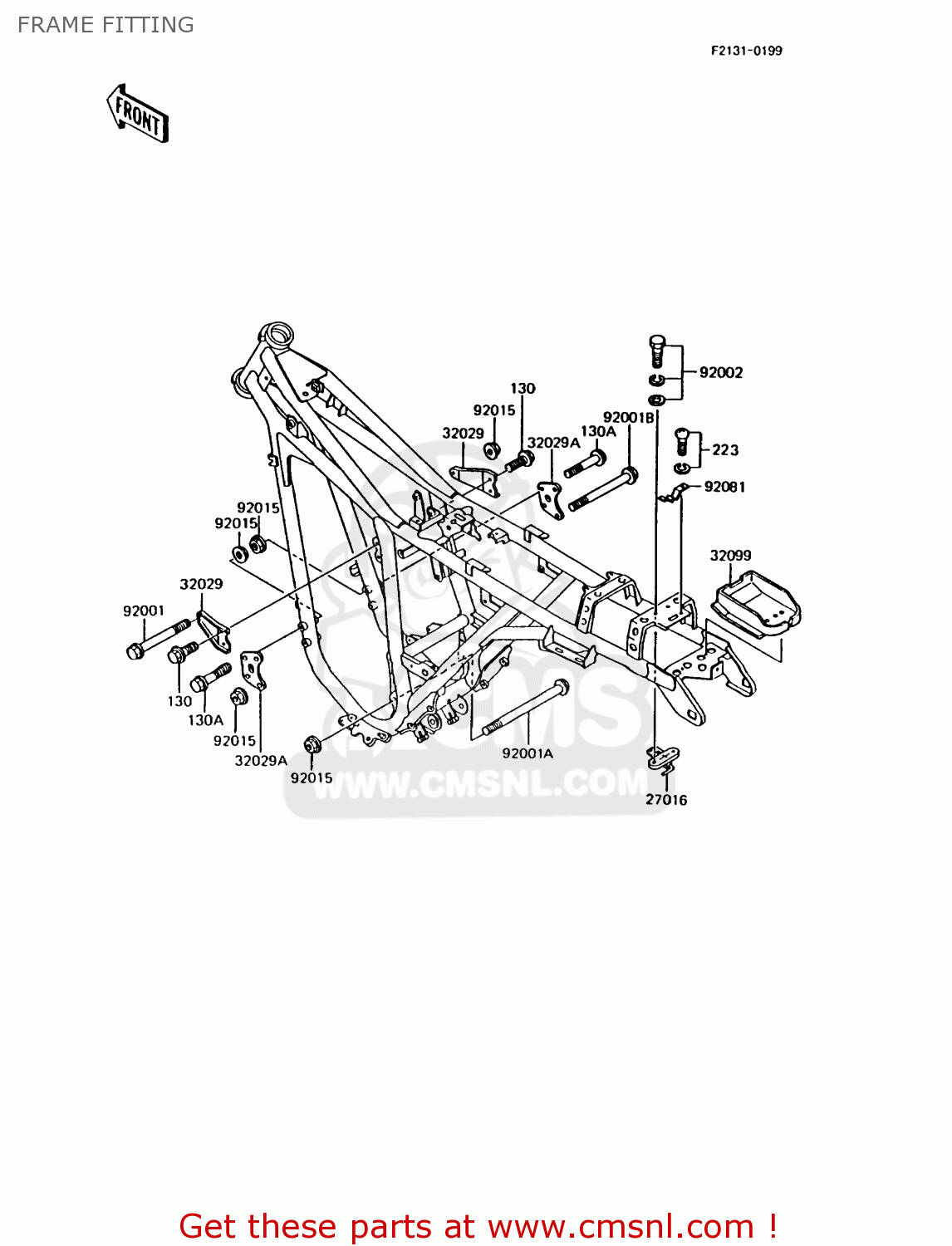 FRAME FITTING AR125B5 1988 UNITED KINGDOM