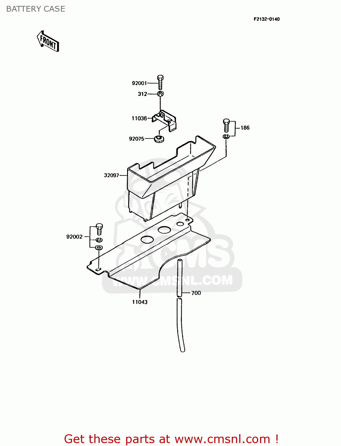 BATTERY CASE AR125B5 1988 UNITED KINGDOM