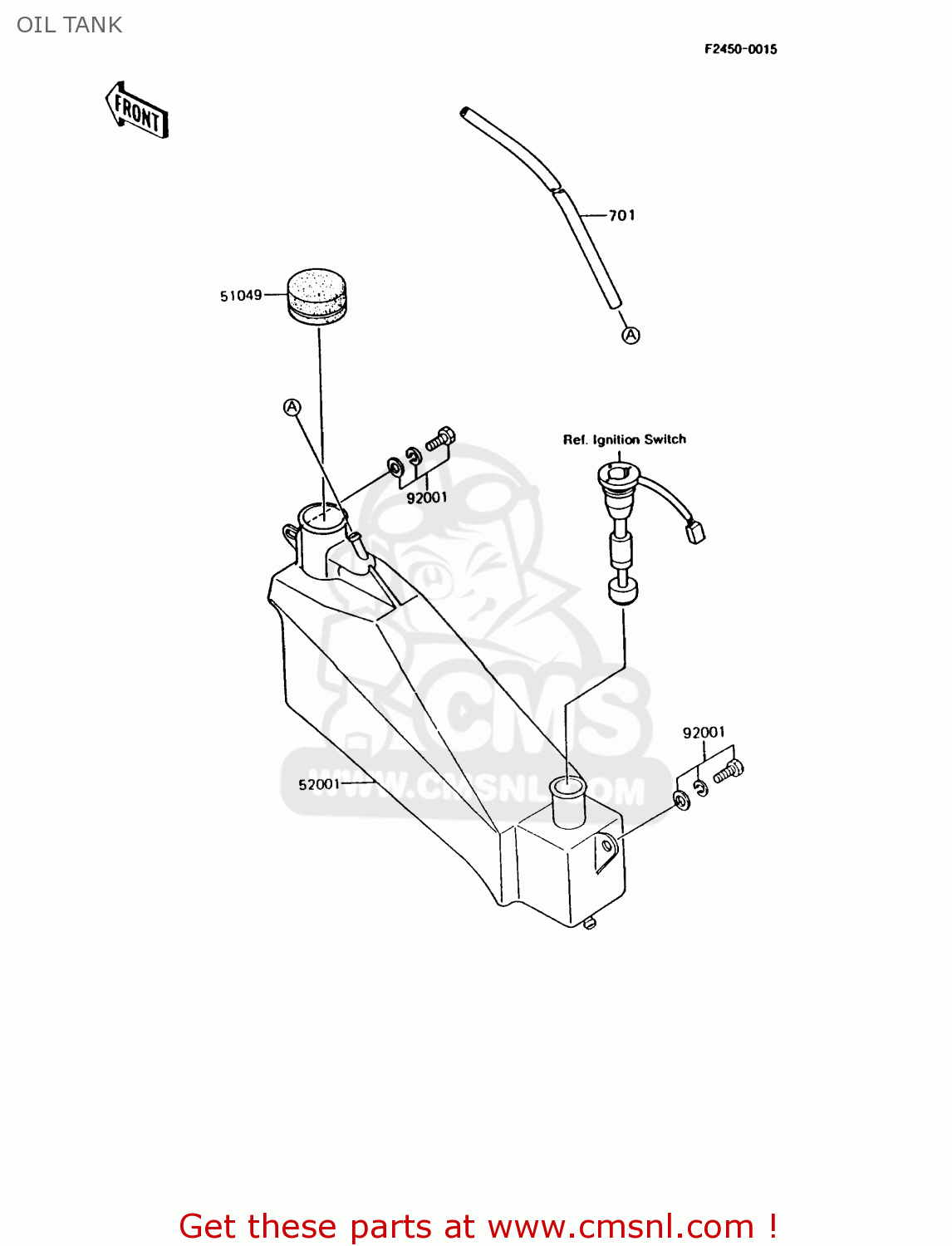 OIL TANK AR125B5 1988 UNITED KINGDOM