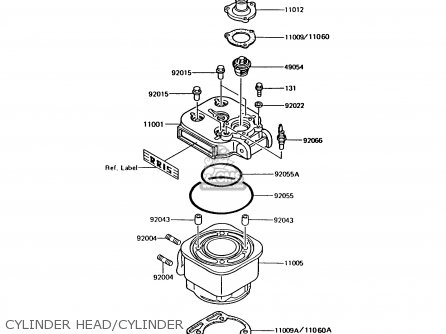 CYLINDER HEAD/CYLINDER - AR125B5 1988 UNITED KINGDOM