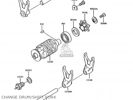 CHANGE DRUM/SHIFT FORK - AR125B5 1988 UNITED KINGDOM