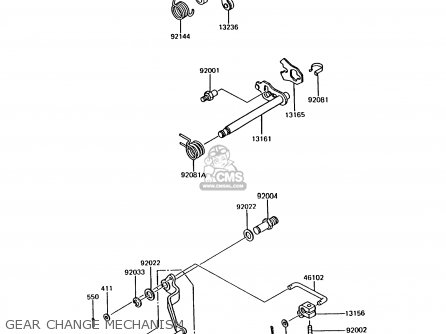 GEAR CHANGE MECHANISM - AR125B5 1988 UNITED KINGDOM