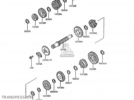 Kawasaki AR125B7 1990 UNITED KINGDOM parts lists and schematics