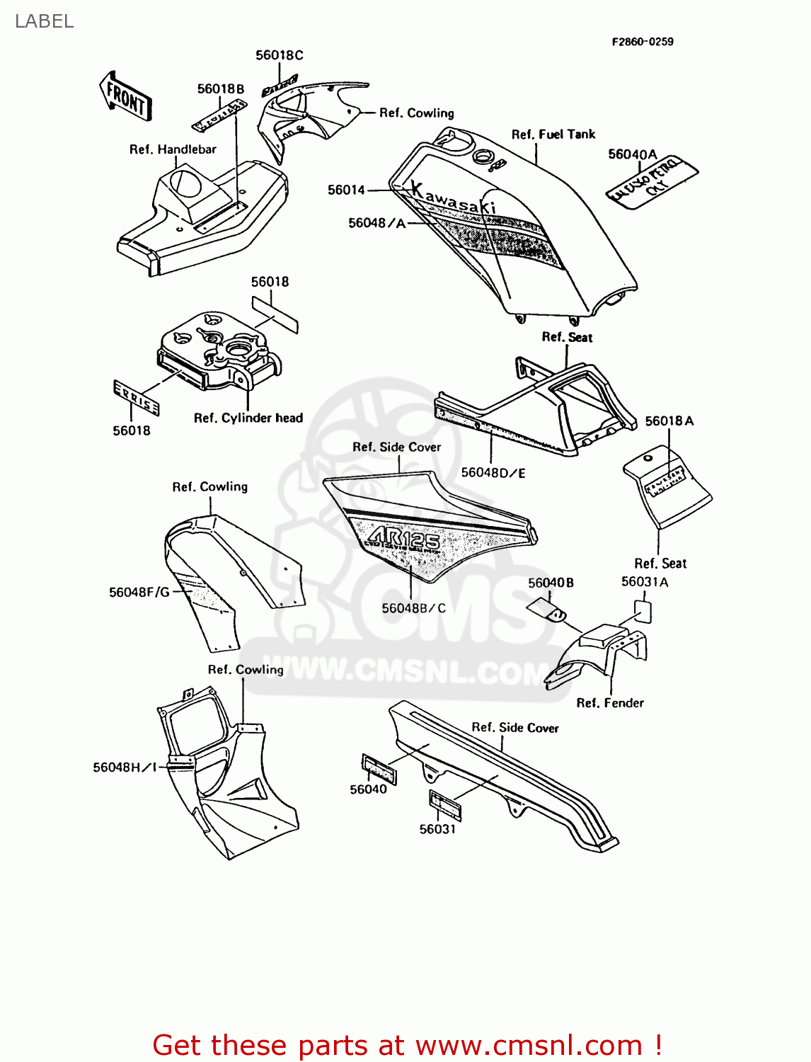 LABEL AR125B7 1990 UNITED KINGDOM