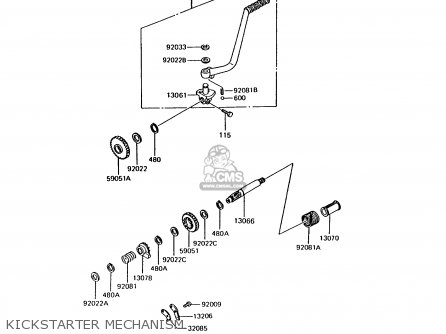 KICKSTARTER MECHANISM - AR125B7 1990 UNITED KINGDOM