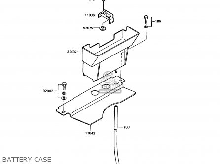 BATTERY CASE - AR125B7 1990 UNITED KINGDOM