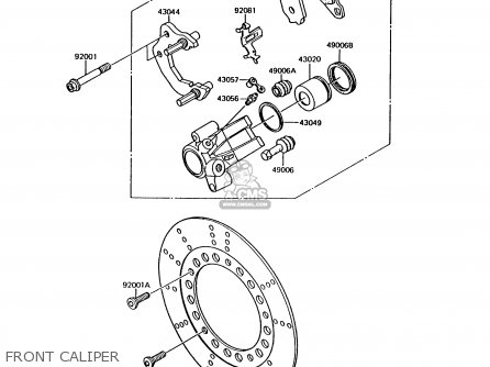 FRONT CALIPER - AR125B7 1990 UNITED KINGDOM