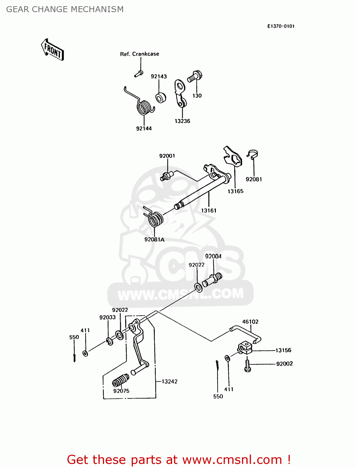 GEAR CHANGE MECHANISM AR125B8 1991 UNITED KINGDOM