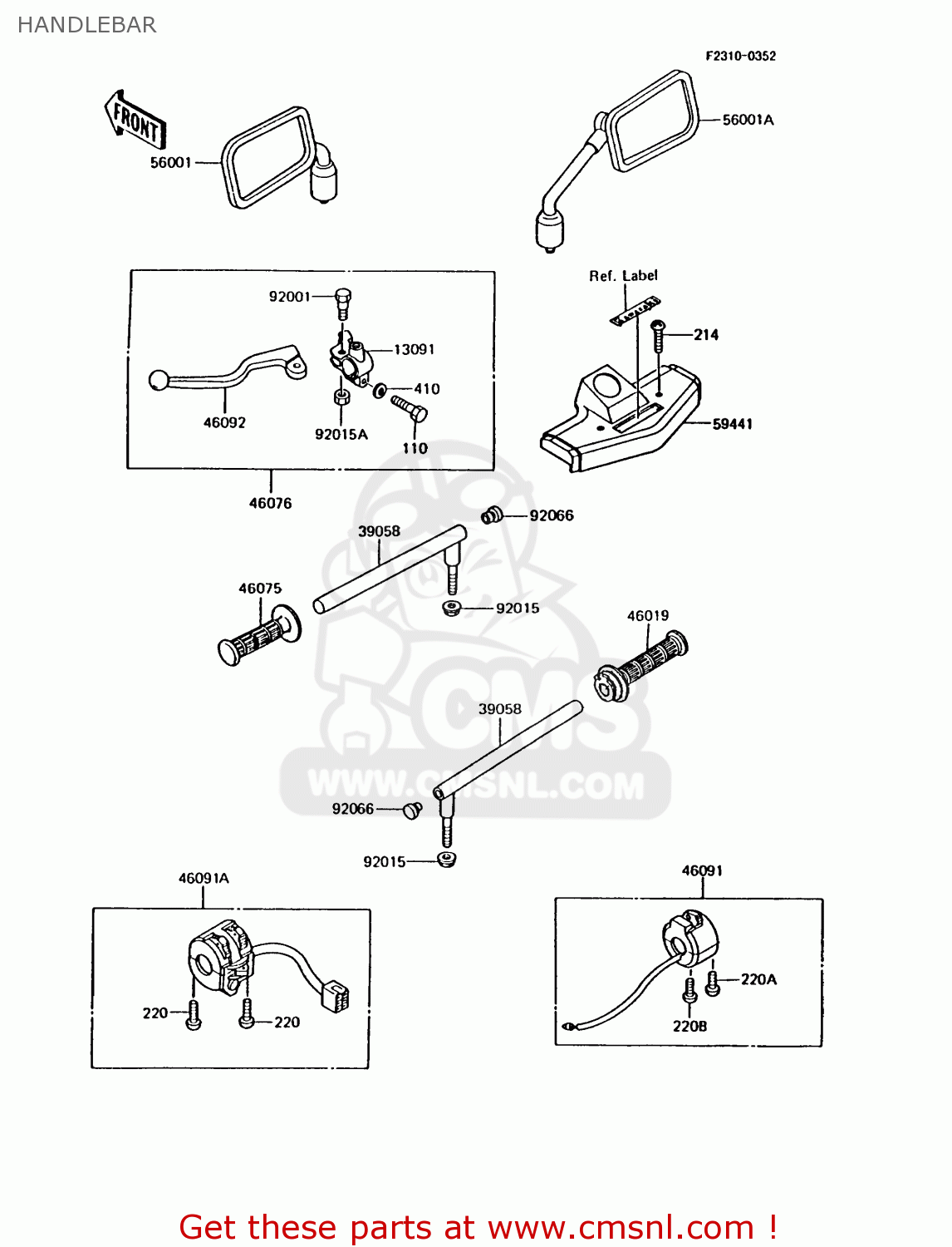 HANDLEBAR AR125B8 1991 UNITED KINGDOM