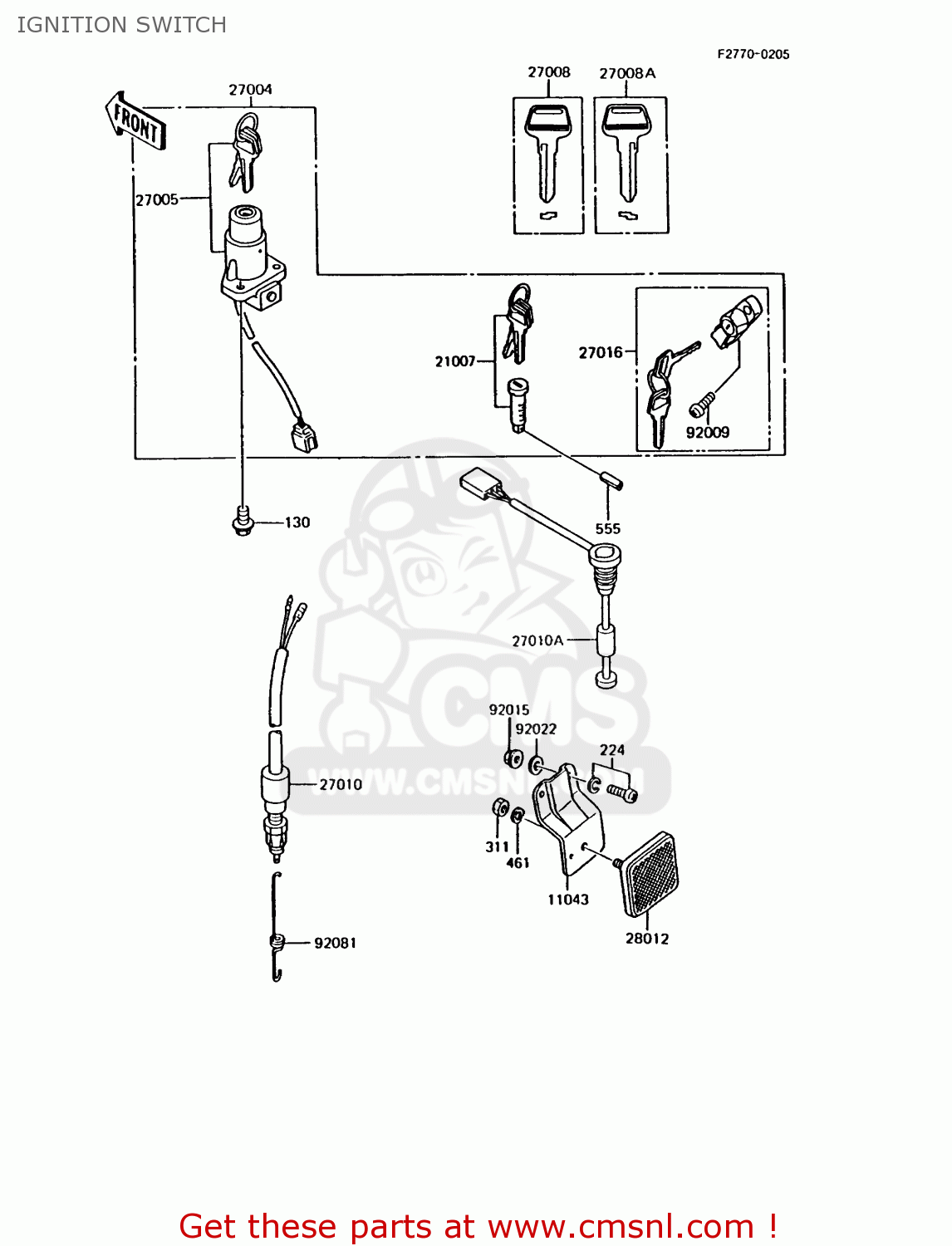 IGNITION SWITCH AR125B8 1991 UNITED KINGDOM