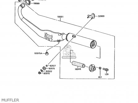 MUFFLER - AR125B8 1991 UNITED KINGDOM