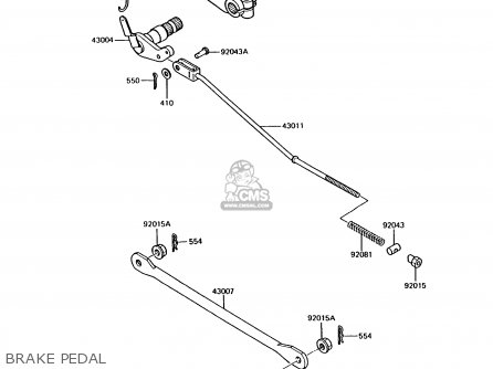 BRAKE PEDAL - AR125B8 1991 UNITED KINGDOM