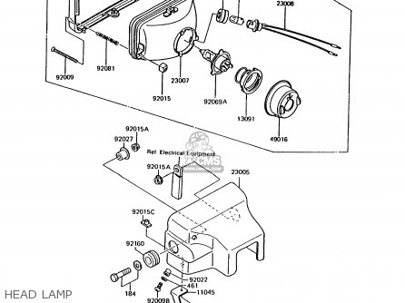 HEAD LAMP - AR125B8 1991 UNITED KINGDOM