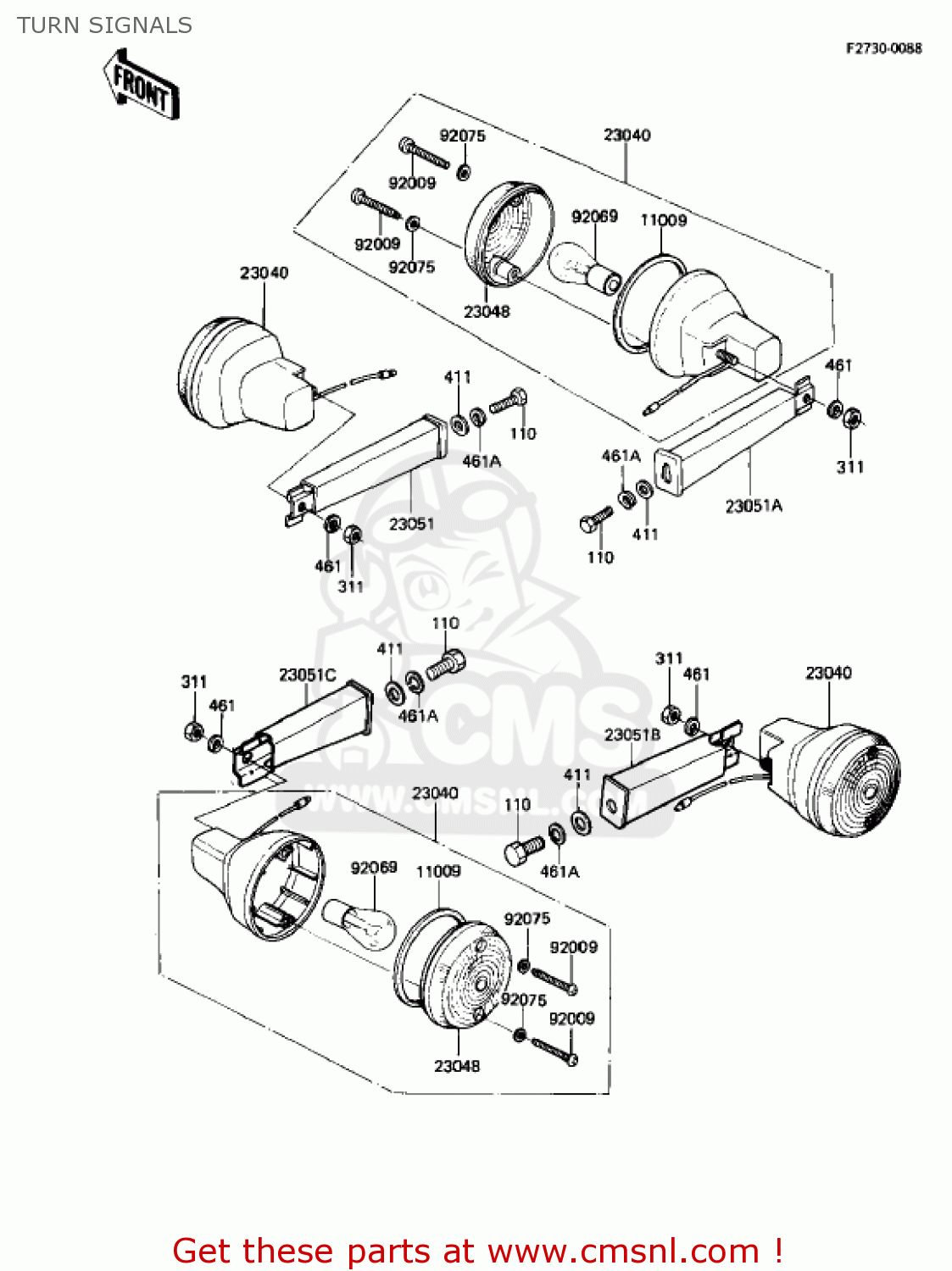 TURN SIGNALS AR50A1 1982 USA
