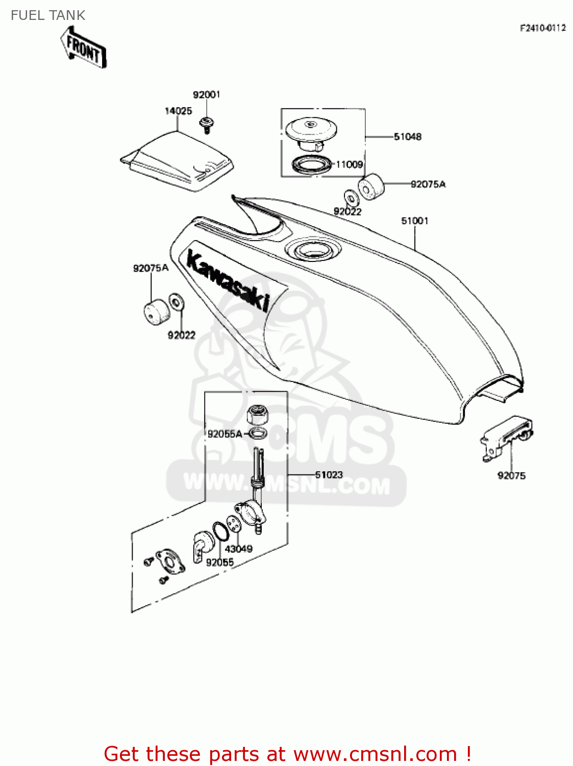 FUEL TANK AR50A1 1982 USA
