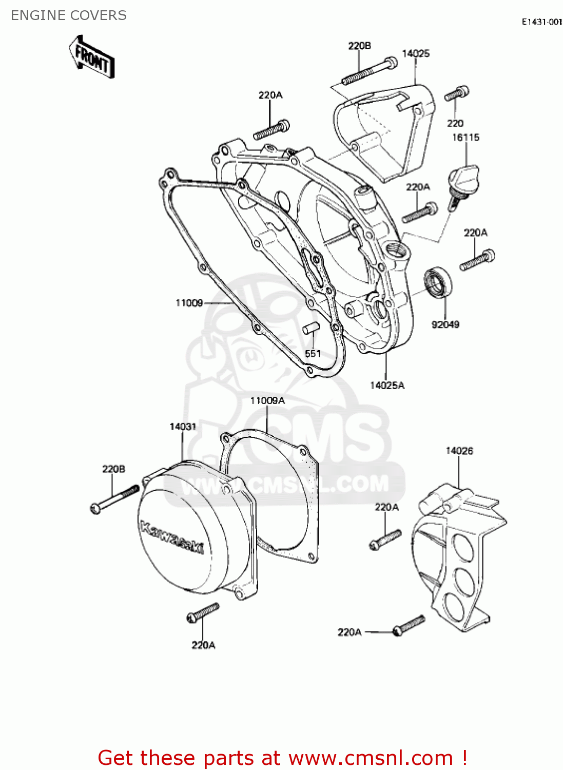 ENGINE COVERS AR50A1 1982 USA