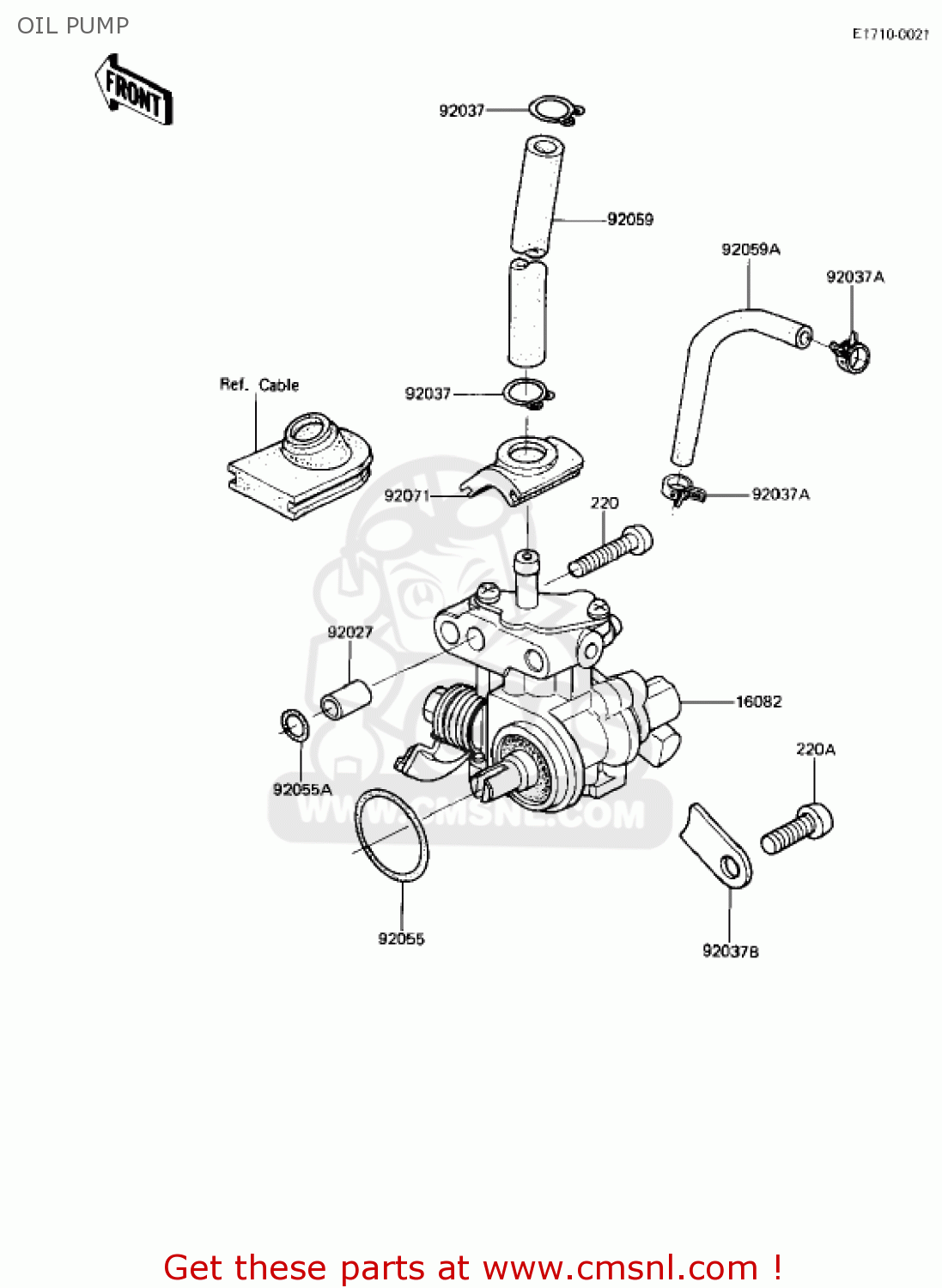 OIL PUMP AR50A1 1982 USA