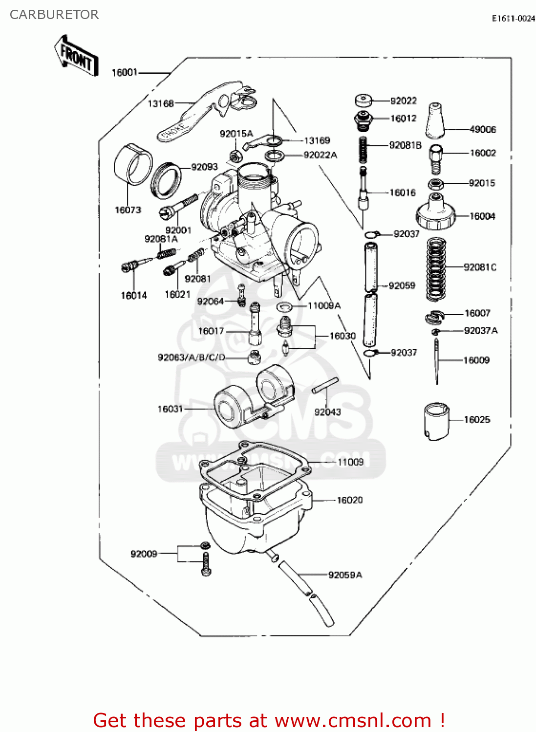 CARBURETOR AR50A1 1982 USA