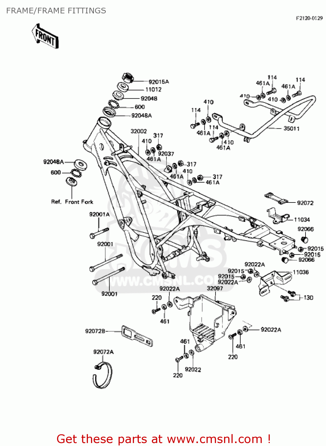 FRAME/FRAME FITTINGS AR50A1 1982 USA