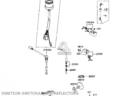 IGNITION SWITCH/LOCKS/REFLECTORS - AR50A1 1982 USA