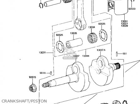 CRANKSHAFT/PISTON - AR50A1 1982 USA