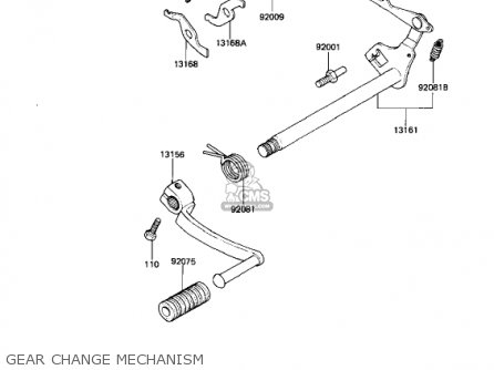 GEAR CHANGE MECHANISM - AR50A1 1982 USA