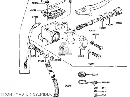 FRONT MASTER CYLINDER - AR50A1 1982 USA
