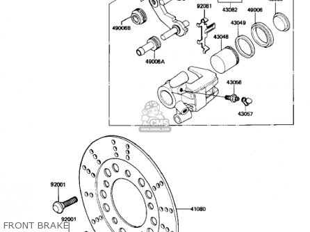 FRONT BRAKE - AR50A1 1982 USA
