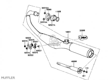 MUFFLER - AR50A1 1982 USA