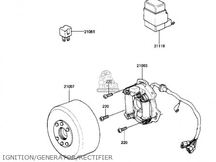 IGNITION/GENERATOR/RECTIFIER - AR50A1 1982 USA