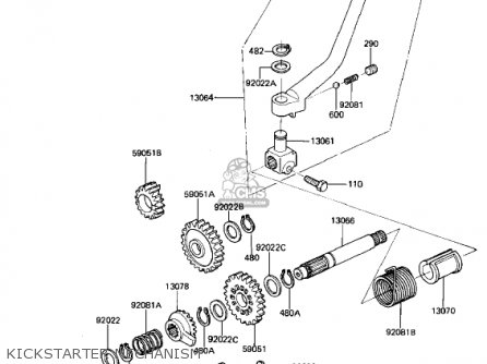 KICKSTARTER MECHANISM - AR50A1 1982 USA