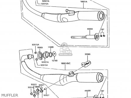 MUFFLER - AR50C10 1992 EUROPE UK NL GR SA
